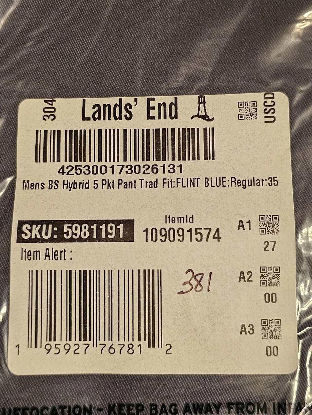 35x27 Blake Shelton Blue Mens Hybrid Traditional Pant NWT